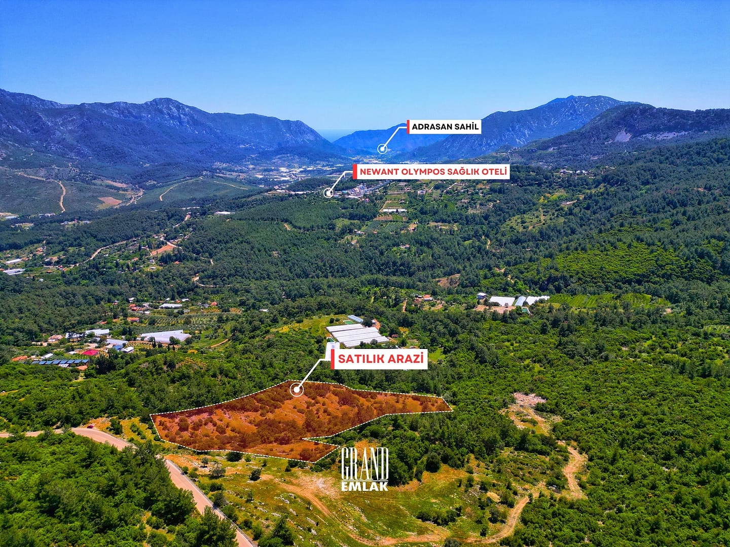 Olimpos’un Yanı Başında Turizme Uygun 19 Dönüm Satılık Arazi (3)