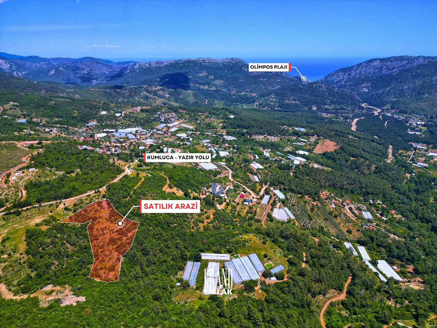 Olimpos’un Yanı Başında Turizme Uygun 19 Dönüm Satılık Arazi (4)