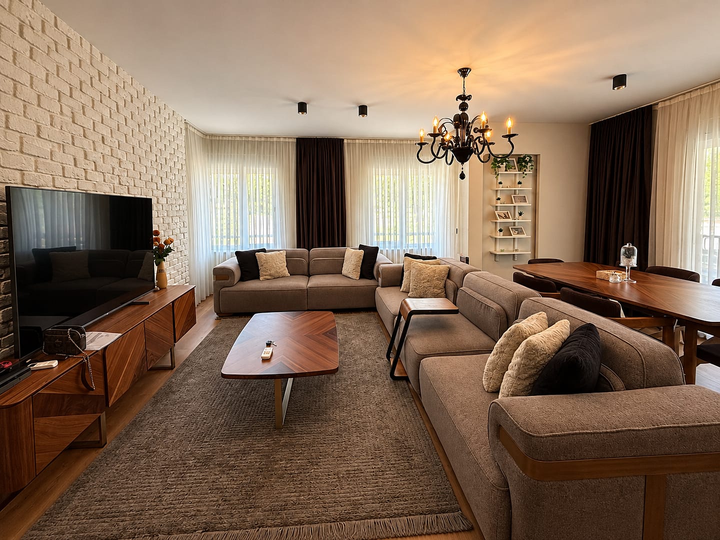 Şirinyalı’da Berker Sitesi’nde Mobilyalı Satılık 2+1 Lüks Daire (3)