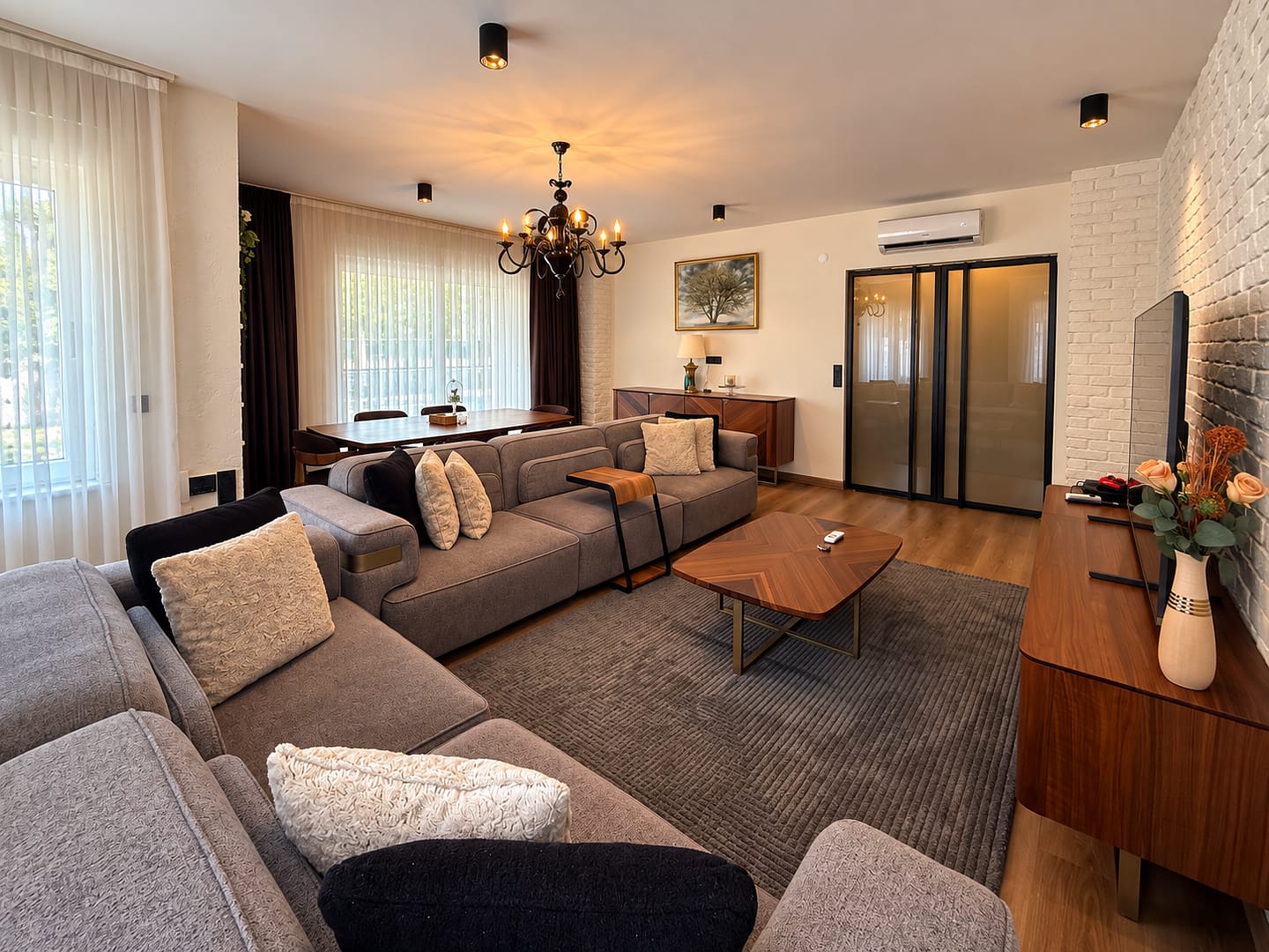 Şirinyalı’da Berker Sitesi’nde Mobilyalı Satılık 2+1 Lüks Daire (5)