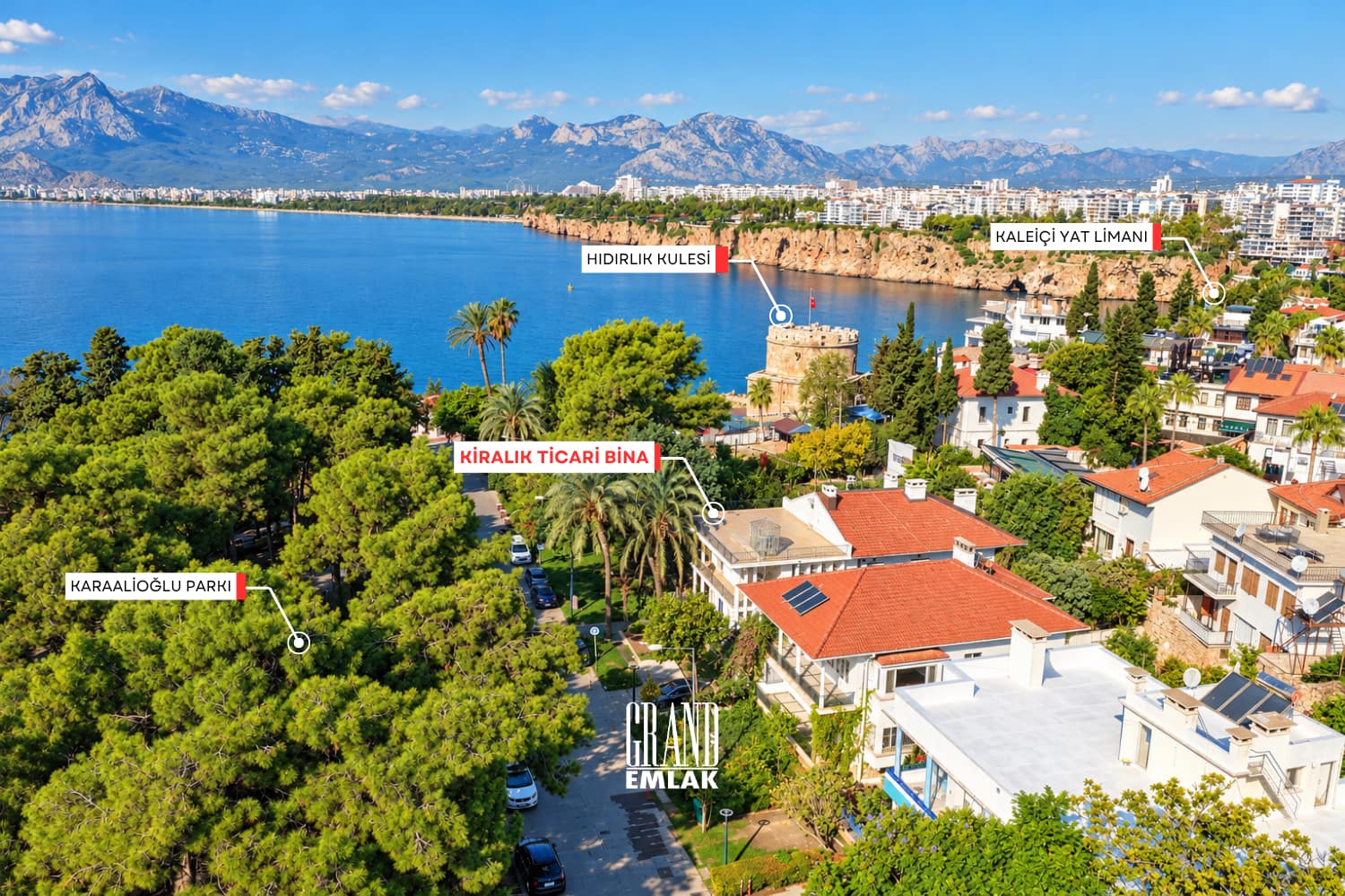 KALEİÇİ BEYAZ SARAY Antalya Kaleiçi’nde Deniz Manzaralı, 750 m² Komple Satılık Konut+Ticari Bina (15)