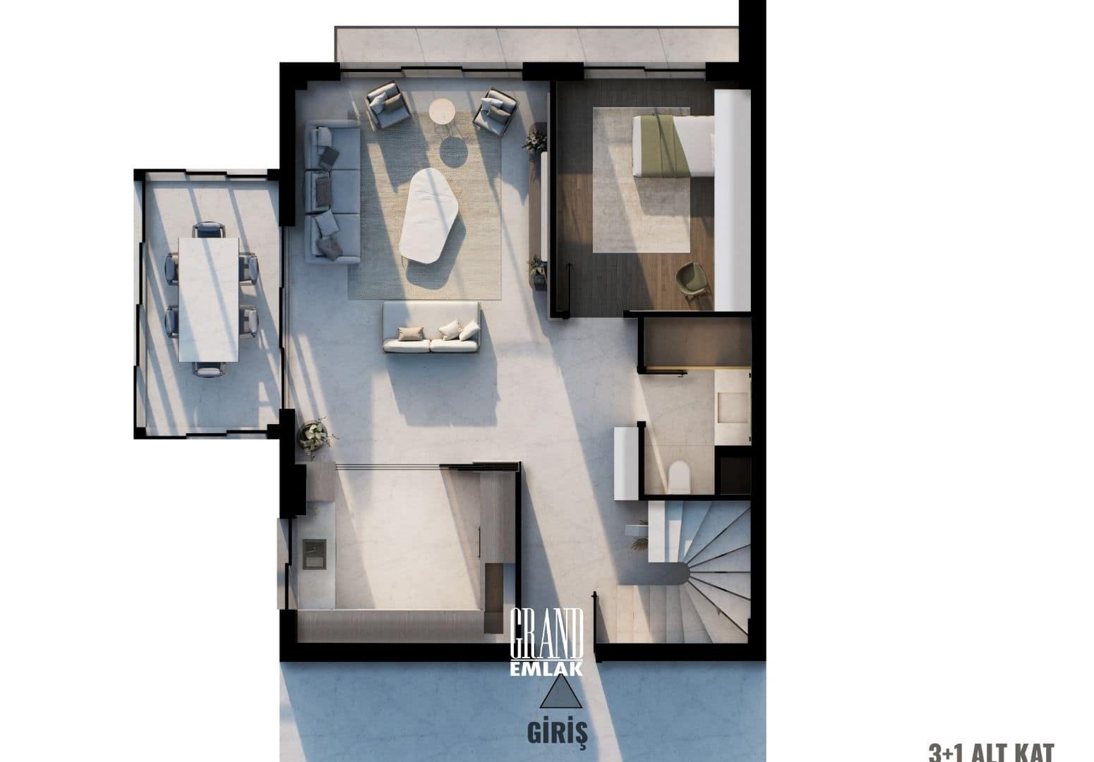 Konyaaltı Coordinat 24’te Teraslı Lüks 3+1 Satılık Dubleks Daire (39)