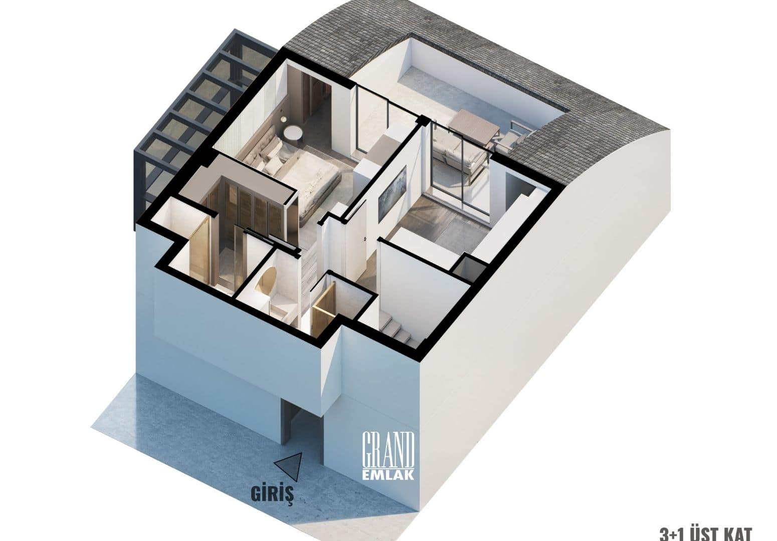 Konyaaltı Coordinat 24’te Teraslı Lüks 3+1 Satılık Dubleks Daire (42)