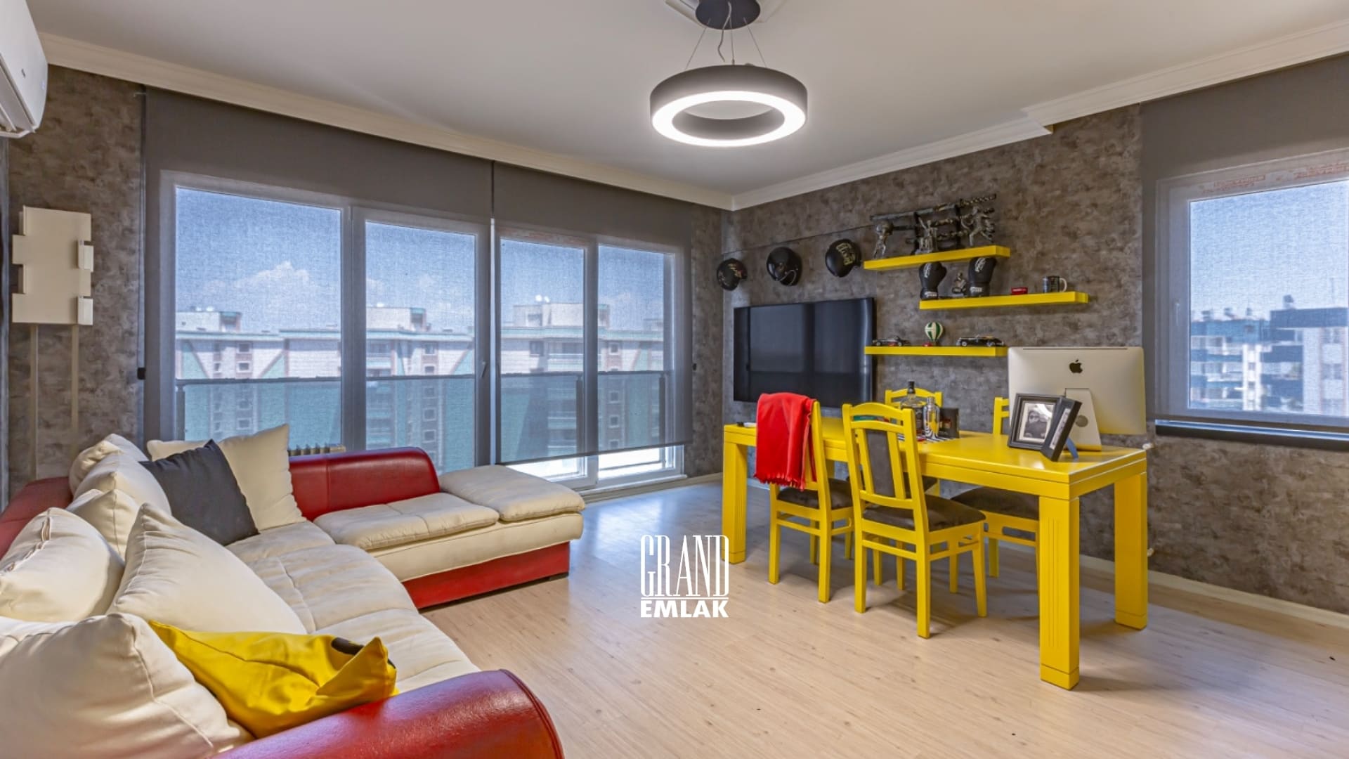 Antalya Kundu da Satılık Ful Eşyalı 1+1 daire logolu (13)