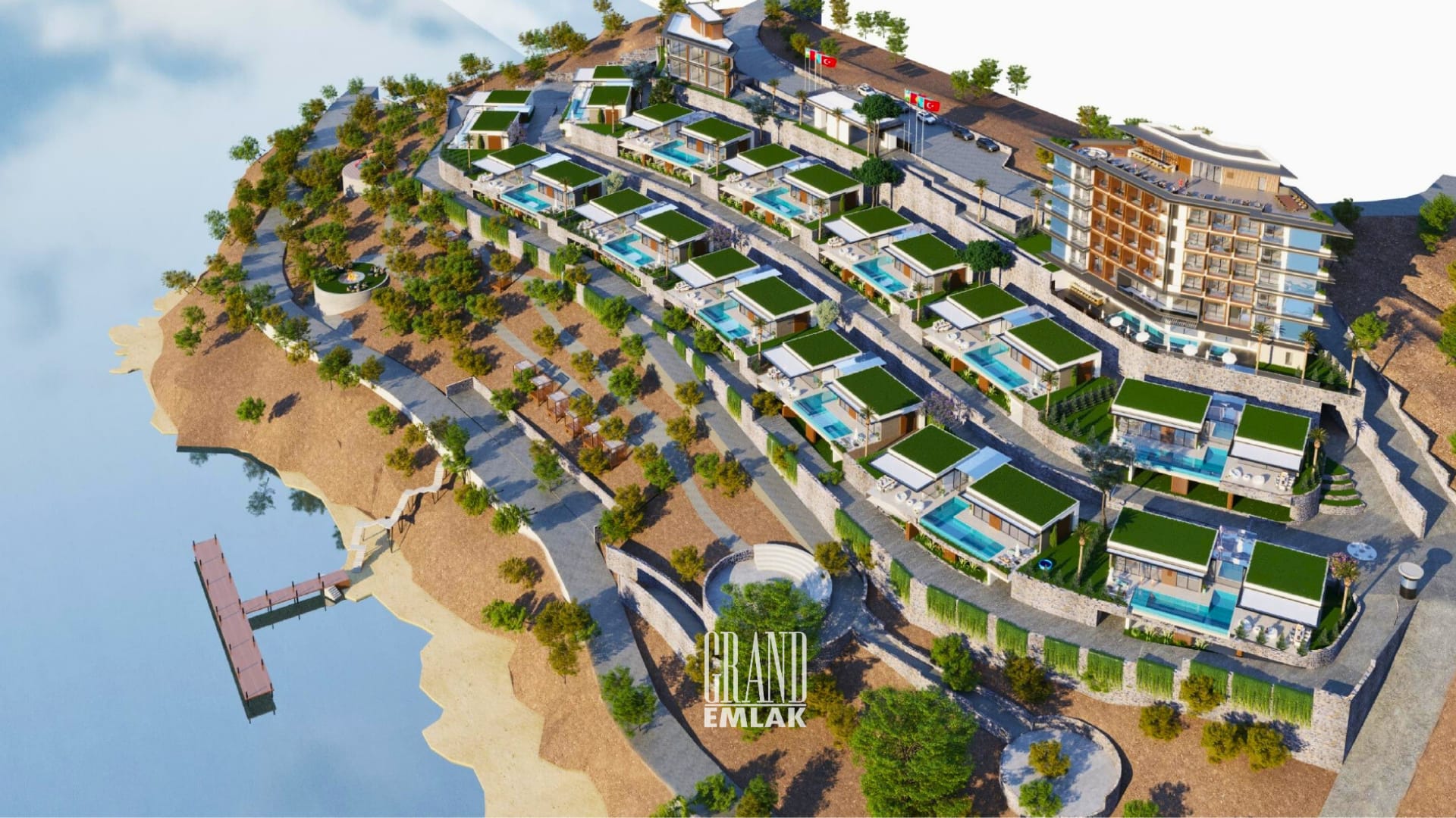 Muğla Milas Boğaziçi’nde Denize Sıfır Otel ve Villa Projesi Hazır Satılık 14 Dömün Arsa (1)