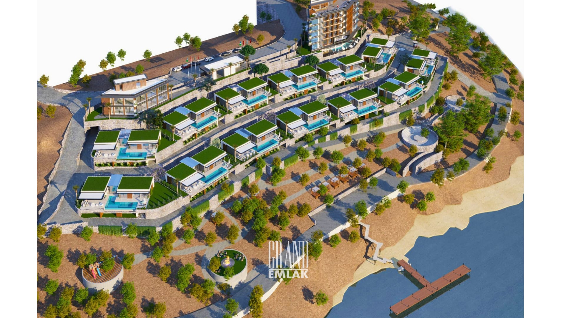 Muğla Milas Boğaziçi’nde Denize Sıfır Otel ve Villa Projesi Hazır Satılık 14 Dömün Arsa (2)