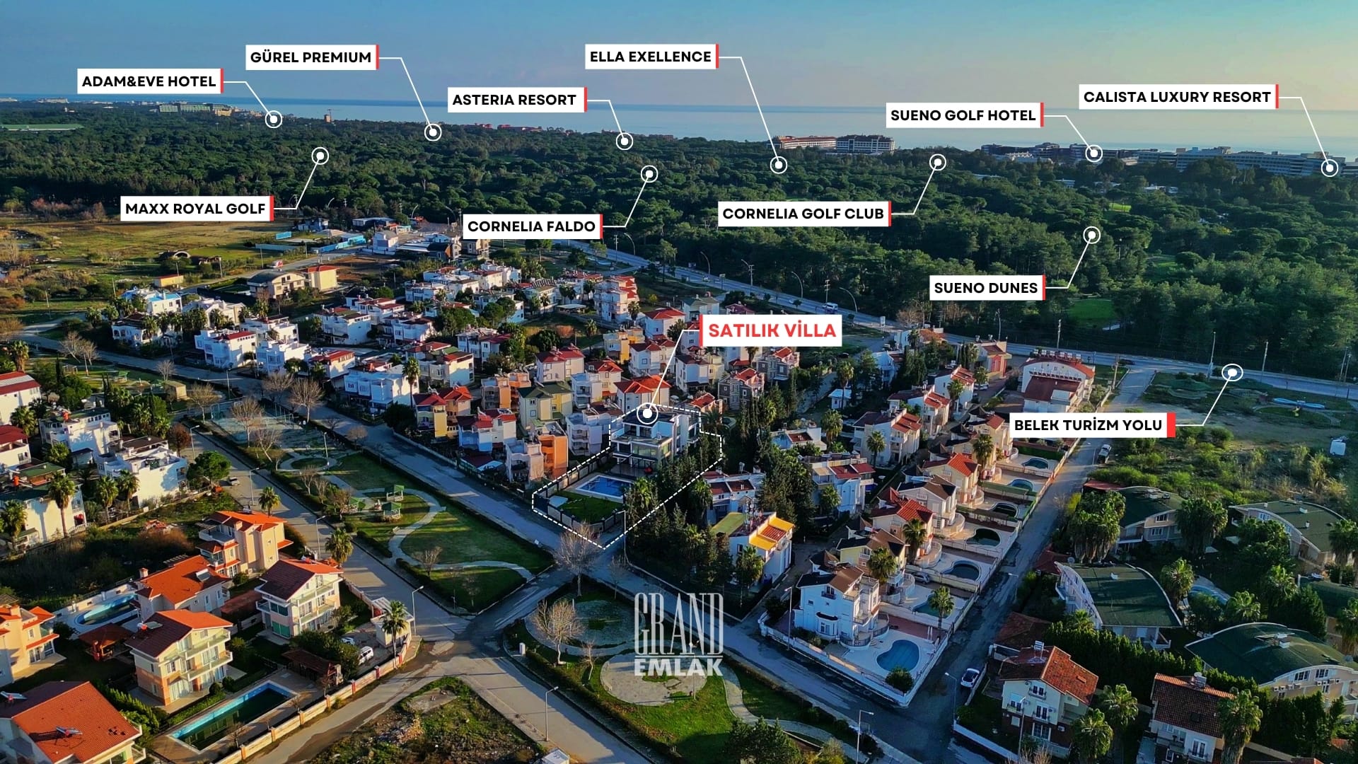 Antalya, Belek’te Özel Havuzlu Ve Müstakil Bahçeli 5+1 Ultra Lüks Satılık Sıfır Villa (4)