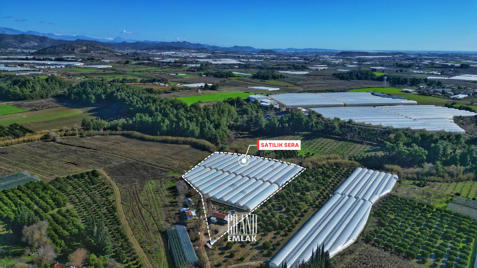 SERİK, KUŞLAR’DA SATILIK 12,7 DÖNÜM ARAZİ VE SERA 1 (2)
