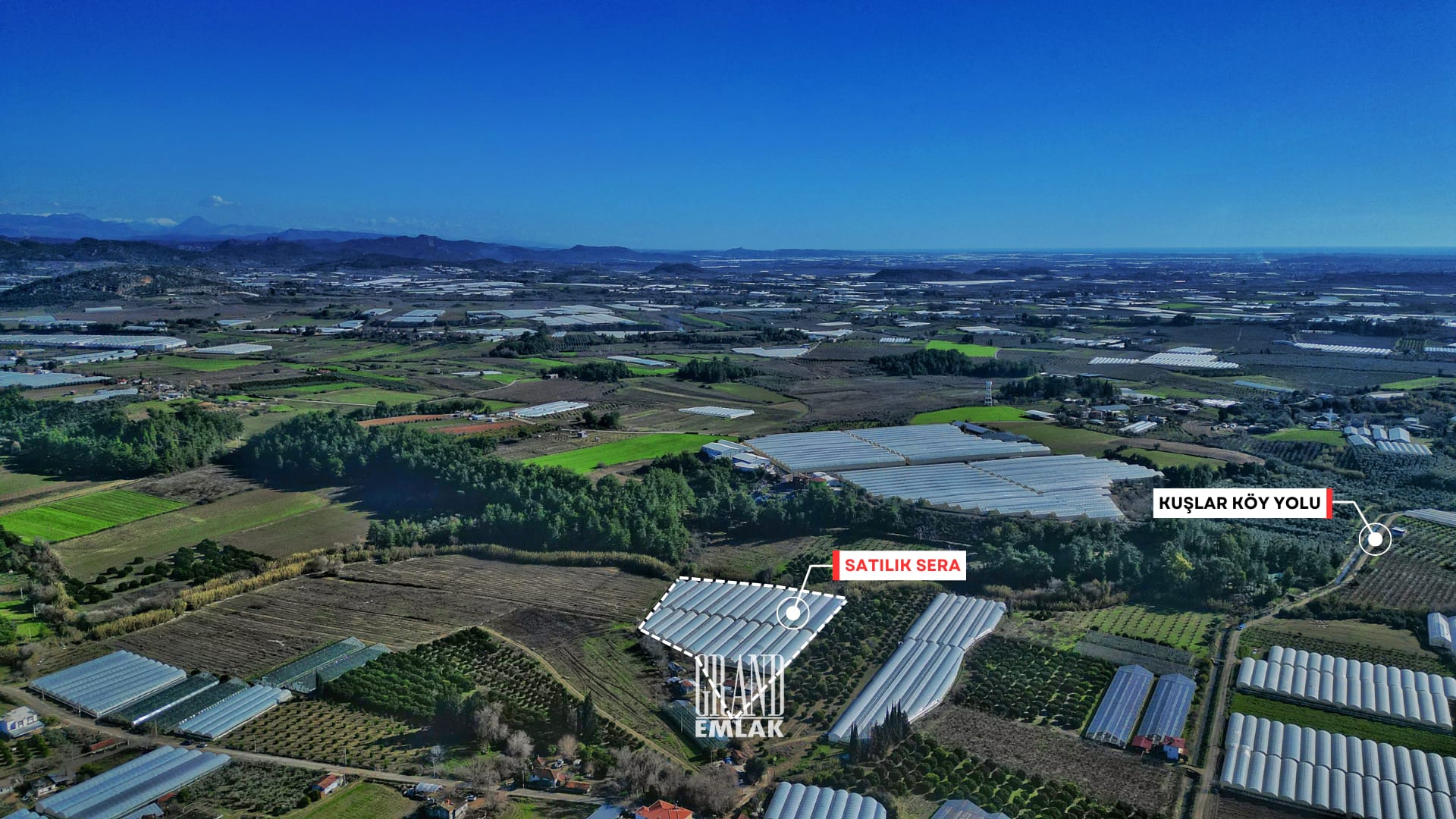 SERİK, KUŞLAR’DA SATILIK 12,7 DÖNÜM ARAZİ VE SERA 1 (8)