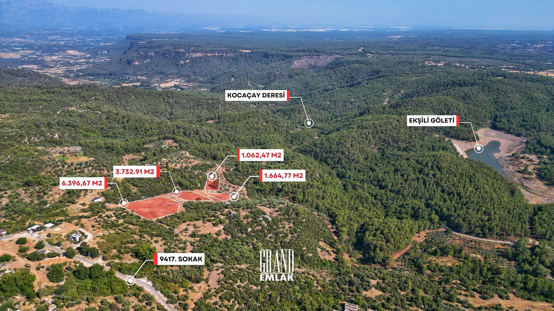 Antalya Döşemealtı Ekşili Göleti Yakını, Orman İçinde Yatırımlık Manzaralı Satılık 12.584 m2 Arsalar (6)