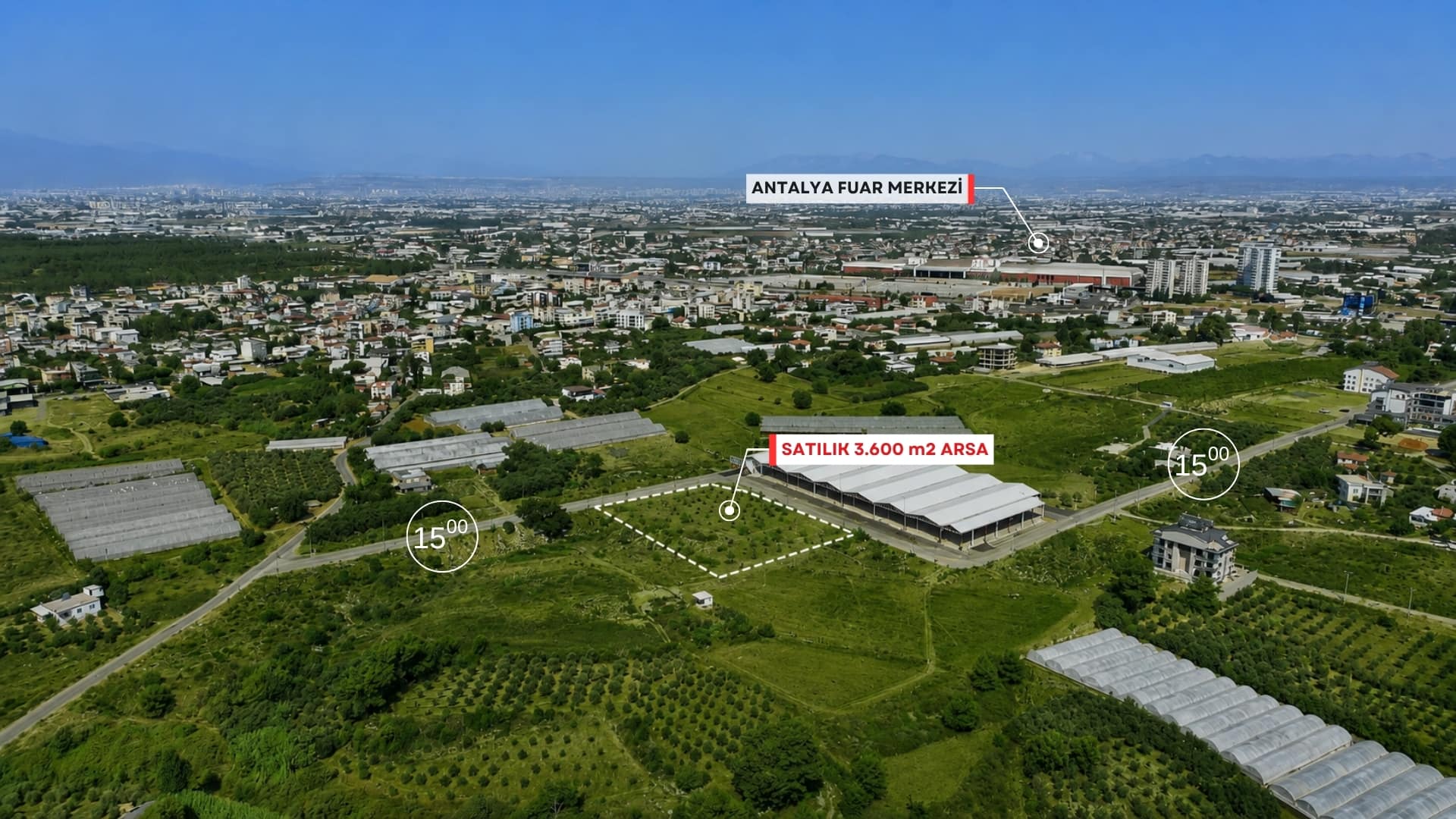 Antalya Güzelyurt’ta Konut İmarlı 3.600 m2 Satılık Köşe Parsel Arsa (4)