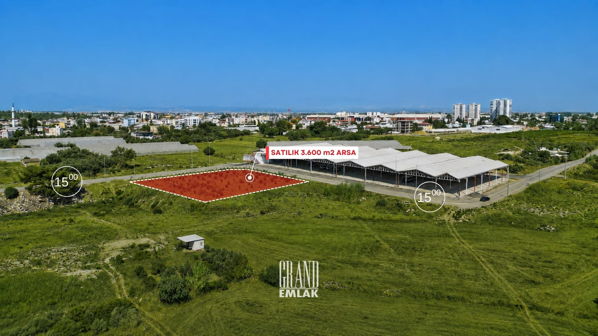 Antalya Güzelyurt’ta Konut İmarlı 3.600 m2 Satılık Köşe Parsel Arsa (7)