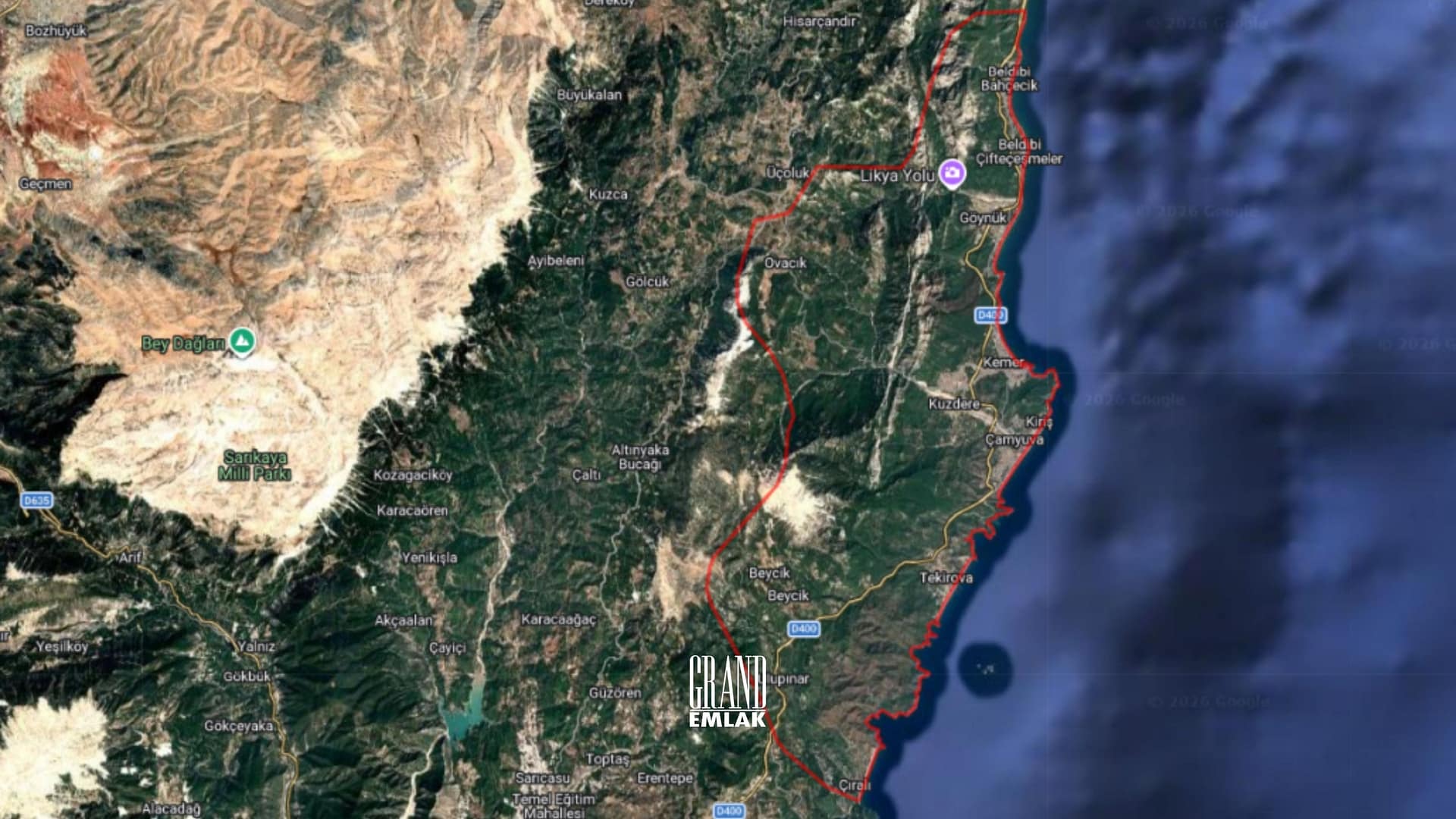 Kemer Kiriş’te Kiriş Caddesi’ne 185 m Cepheli, Plaja 2 Km Satılık 21.907 m² Narenciye Bahçesi (4)