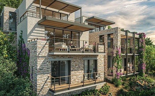 Bodrum Da Luks Sitede Deniz Manzarali Satilik 3 1 Daire Grand Emlak Real Estate